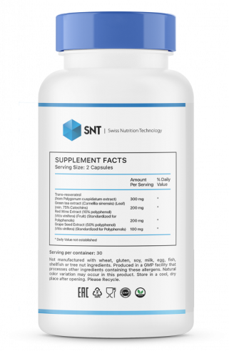SNT Resveratrol, 60 капсул