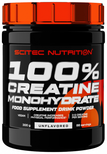Scitec Nutrition 100% Creatine Monohydrate, Креатина моногидрат, 300 грамм