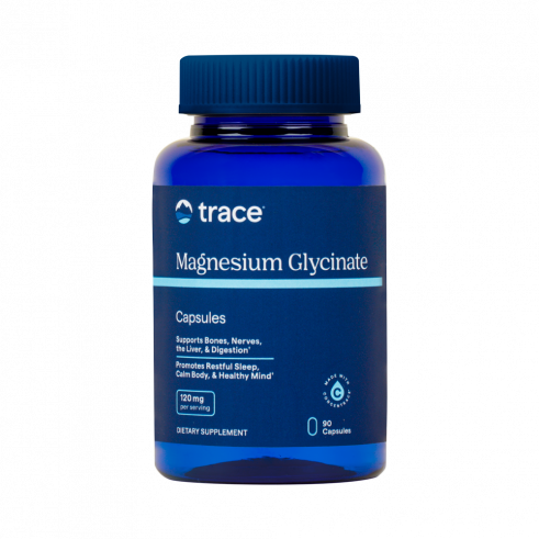 Trace Minerals Магний Глицинат, 90 капсул