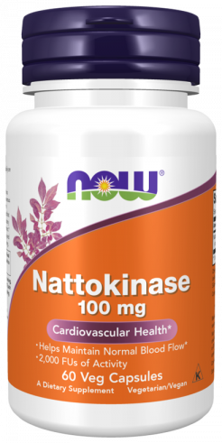 NOW Nattokinase, Наттокиназа, 60 капсул