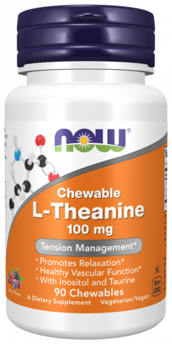 NOW L-Theanine 100 mg, 90 таблеток