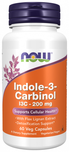 NOW Indol-3-Carbinol, Супер Индол-3-Карбинол, 60 капсул