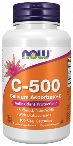 NOW Vitamin C - 500 calcium Ascordate, Витамин С - 500, 100 капсул