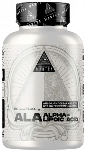 Biohacking Mantra Alpha Lipoic Acid 100 mg, 60 капсул