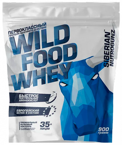 Siberian Nutrogunz Wild Food Whey, 900 грамм