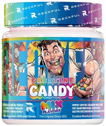 Reckful Creatine Candy, Креатин кэнди, 150 таблеток