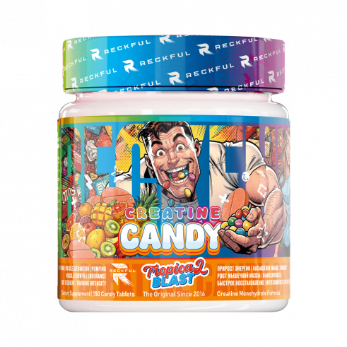 Reckful Creatine Candy, Креатин кэнди, 150 таблеток