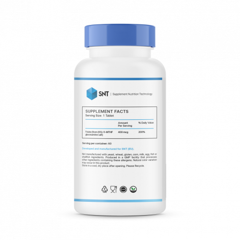 SNT Methyl Folate, Метил фолат, 60 таблеток