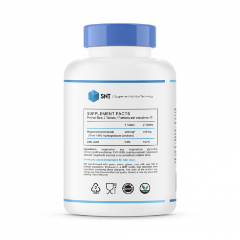 SNT Magnesium Glycinate, 90 таблеток