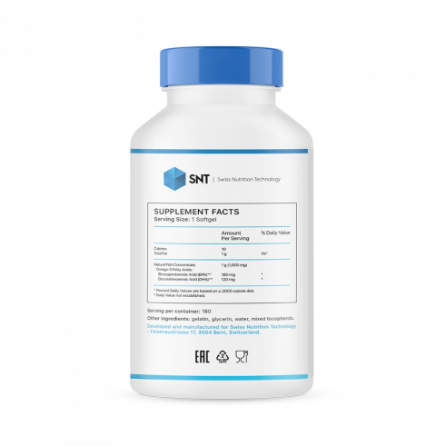 SNT Omega-3 Regular, 180 капсул