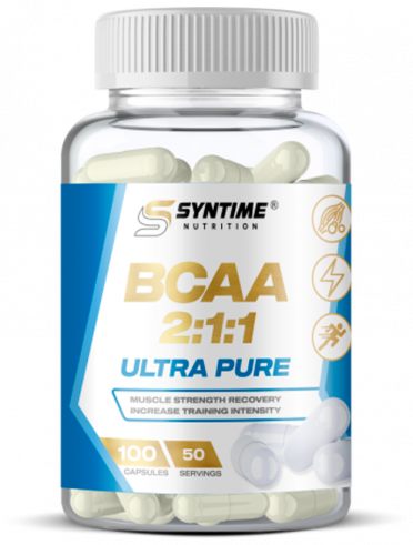 Syntime Nutrition BCAA 2:1:1, БЦАА 2:1:1, 100 капсул