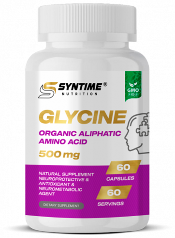 Syntime Nutrition Glycine, Глицин, 60 капсул