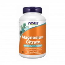 NOW Magnesium Citrate, Магния Цитрат, 240 капсул