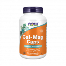 NOW Cal-Mag Caps, Кал-Маг Капс, 240 капсул